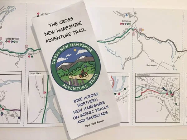 Cross New Hampshire Adventure Trail Paper trifold map