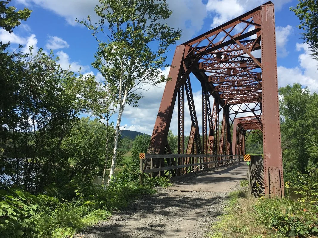 One of many trestles on the Ammonoosuc Rail Trail near Bath