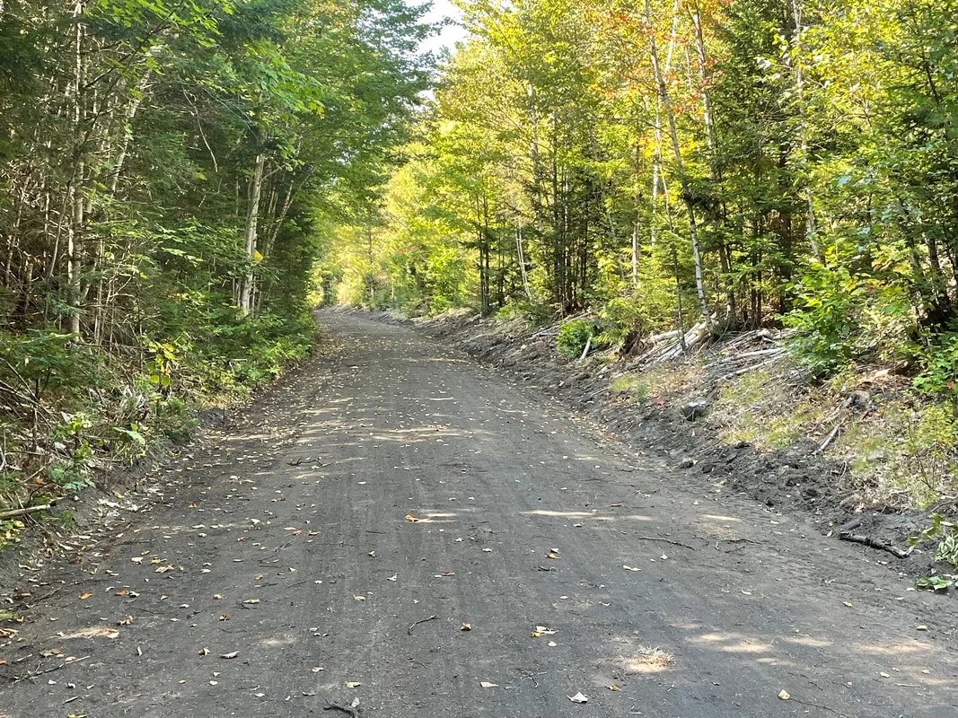 AFTER: The new railbed and trail surface!
