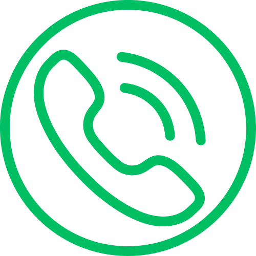 Zaļa ikona, kas norāda uz to, ka tiek pieņemti zvani priekš konsultācijām.