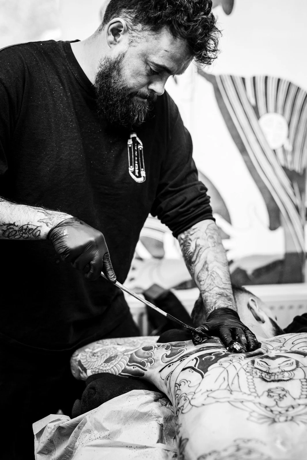 tatoueur, tebori, horimono, irezumi, japonais traditionnel