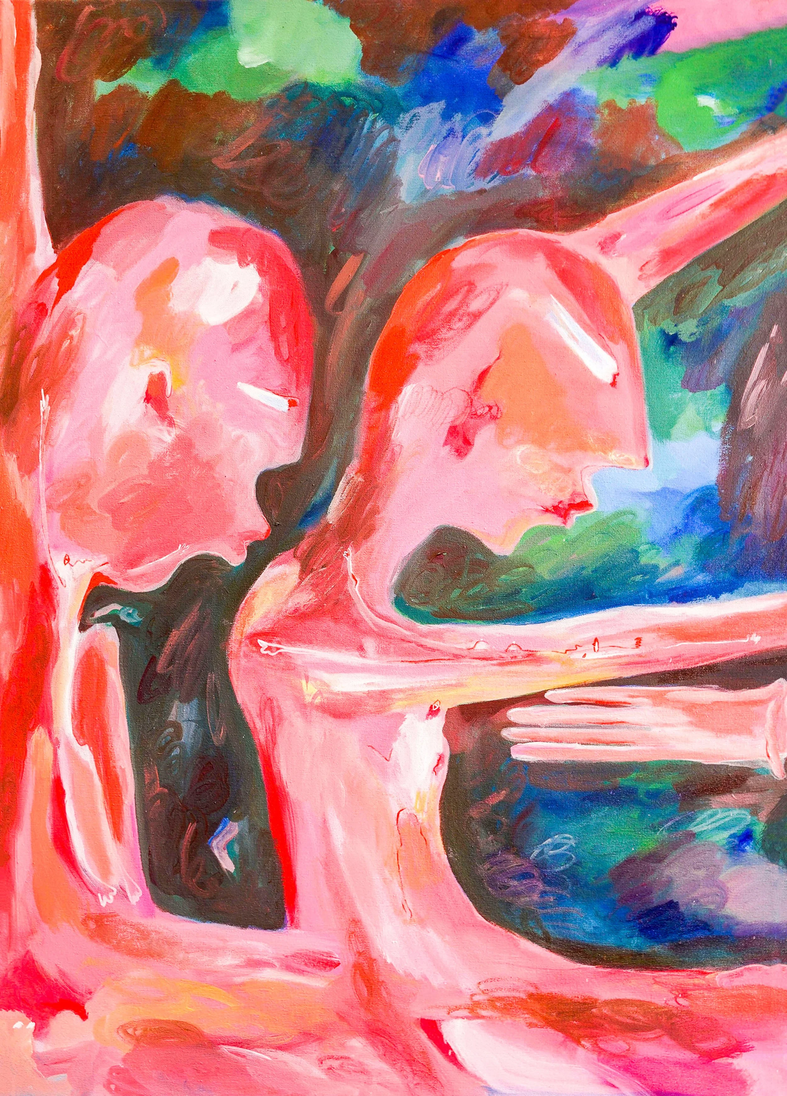 Running into you, 90x65cm .jpg