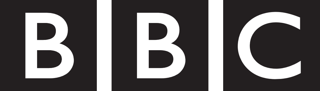 The image shows the logo of the British Broadcasting Corporation (BBC) with three black squares each containing a white letter 'B', 'B', and 'C' respectively.