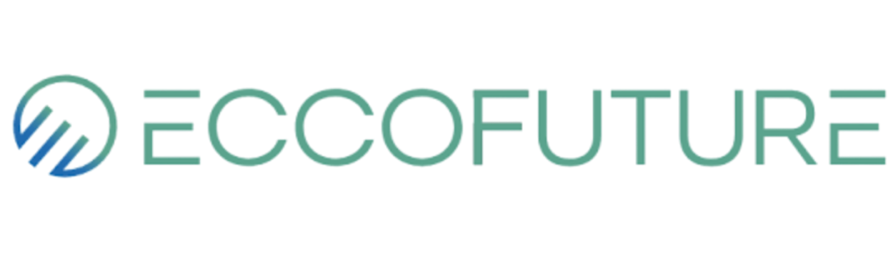 Logo der Firma ECCOFTURE, bestehend aus einem kreisförmigen Symbol mit geschwungenen Linien und dem Schriftzug 'ECCOFTURE' in modernen Buchstaben.