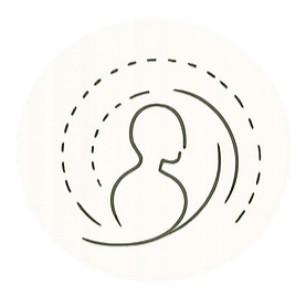 An icon of a person surrounded by concentric circles, indicating sound or voice.