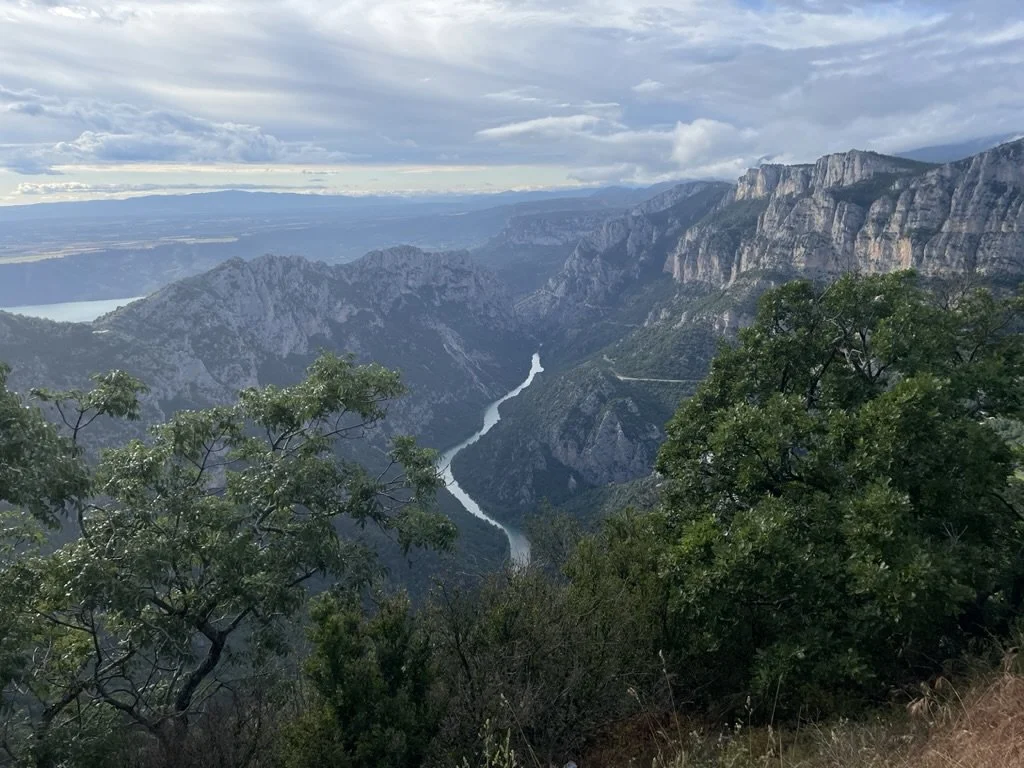 The Verdon River and Gorge viewed from above. Known as Europe's Grand Canyon.