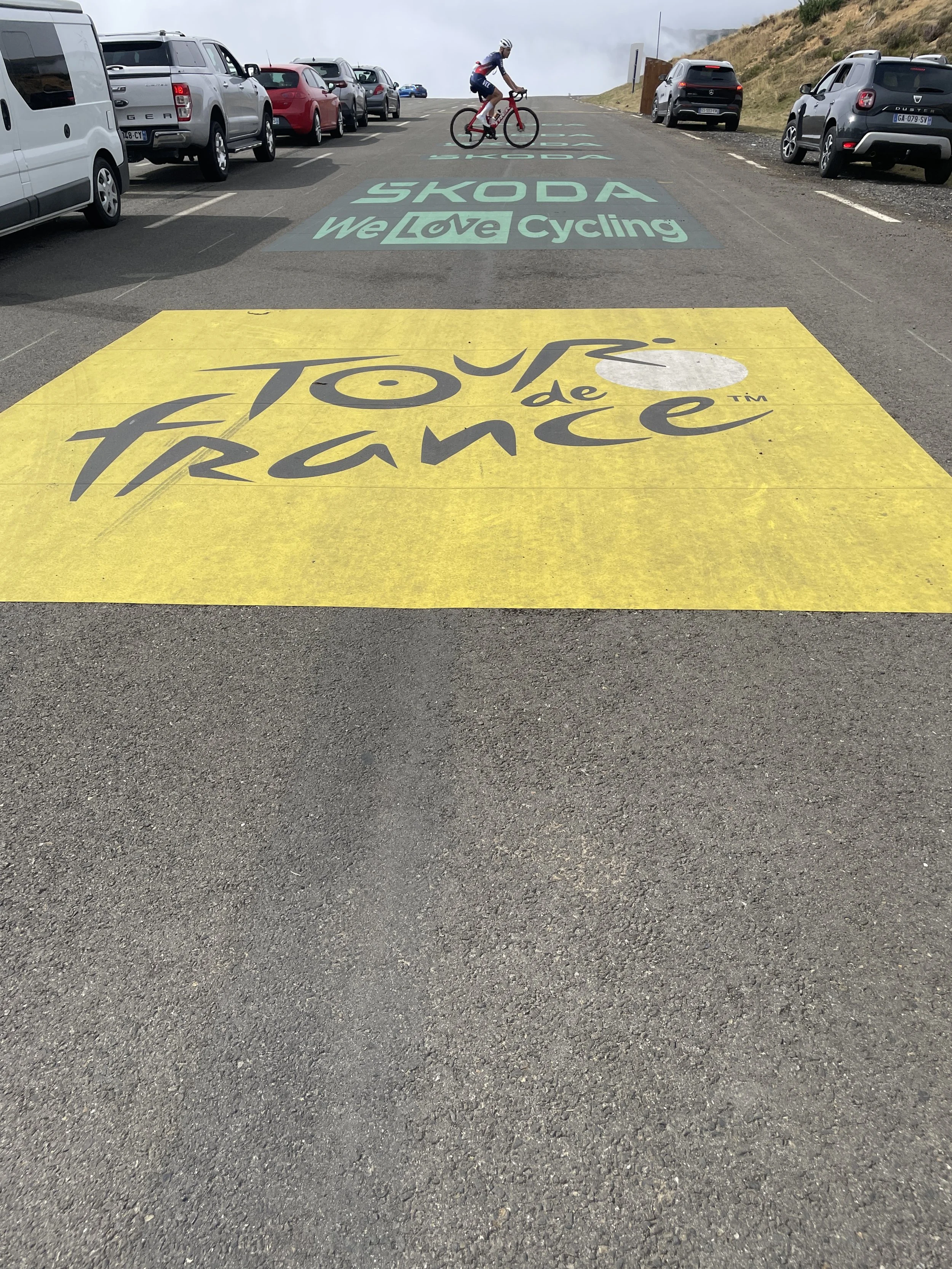 The Tour de France had gone around Hautecam this year, so we got to see part of the route and plenty of bikers following it outside of the race.