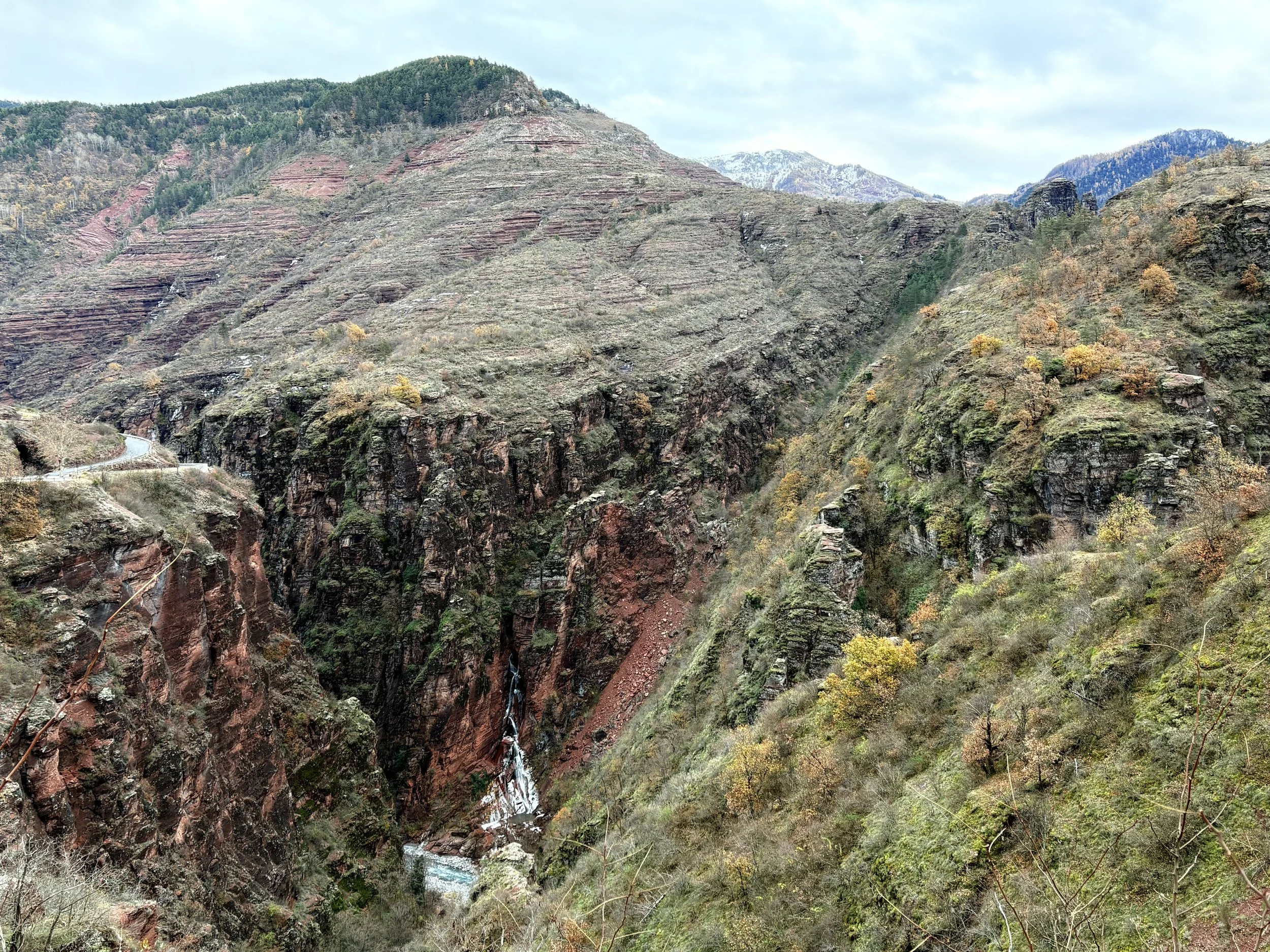 The rugged Gorge de Daluis north of Nice in Southern France.