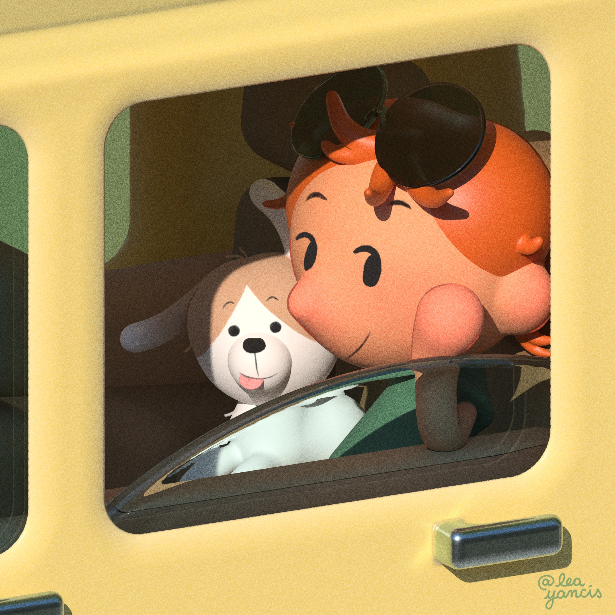 Petit garçon voiture chien 2 - Sans viasge.png
