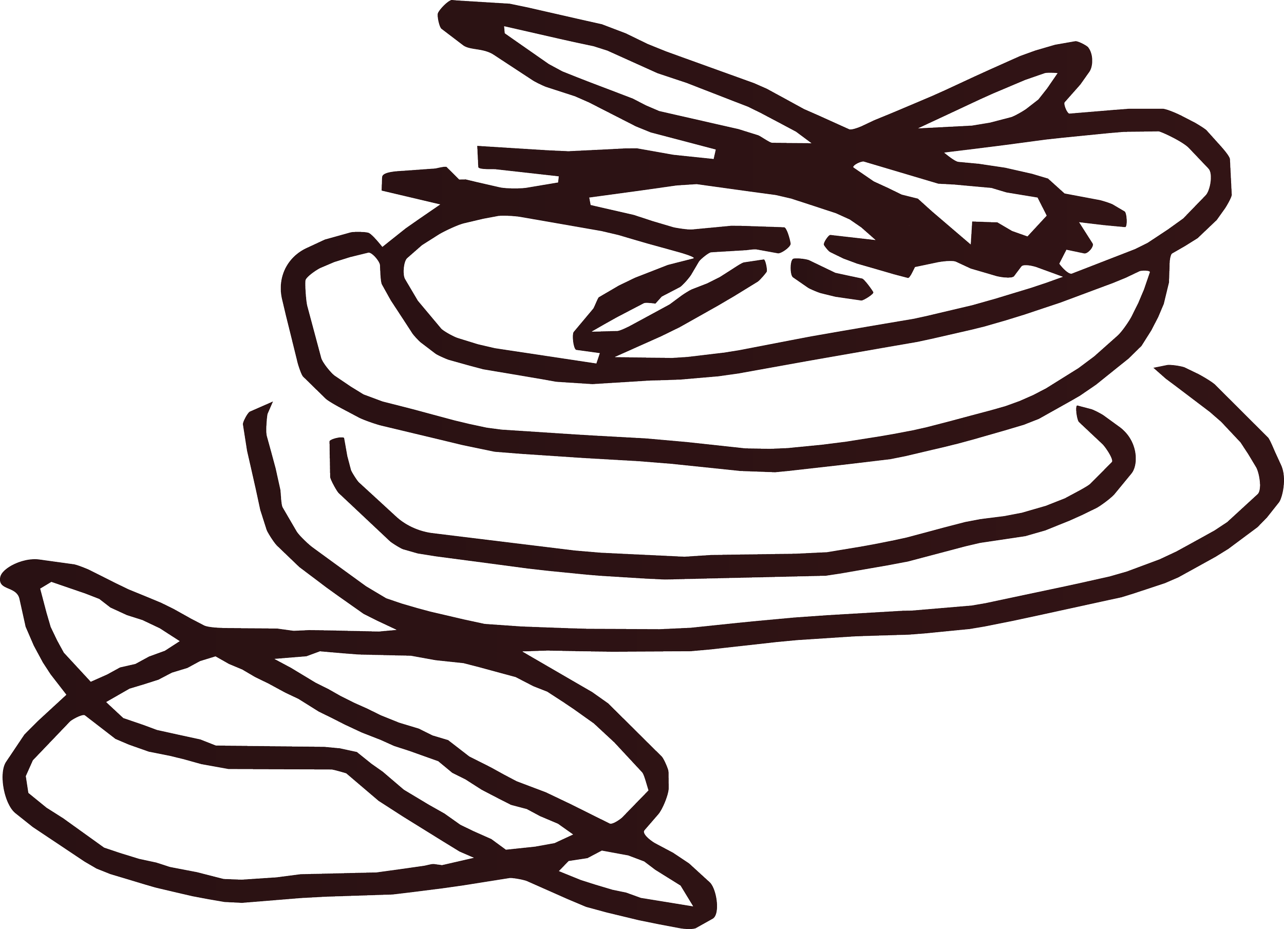 Illustration depicting small plates or tapas made from local produce in london