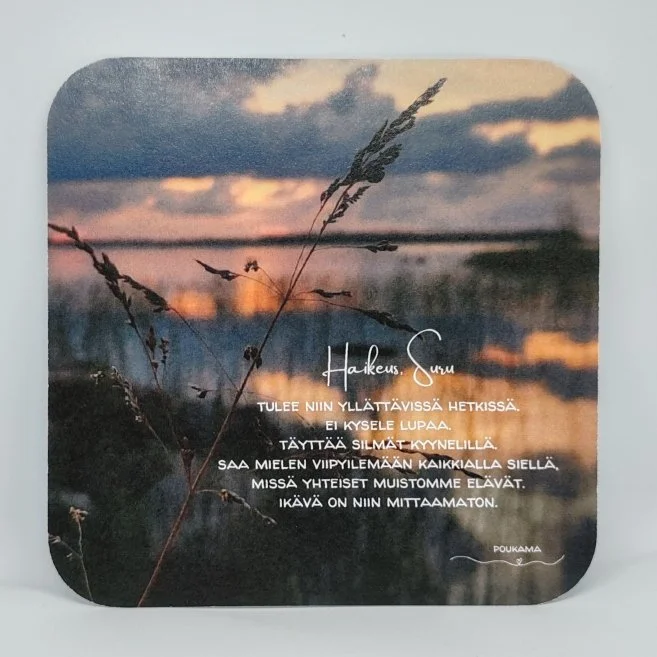 Haikeus, suru - runokortti 14x14cm