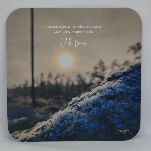 Usko itseesi - runokortti 14x14cm