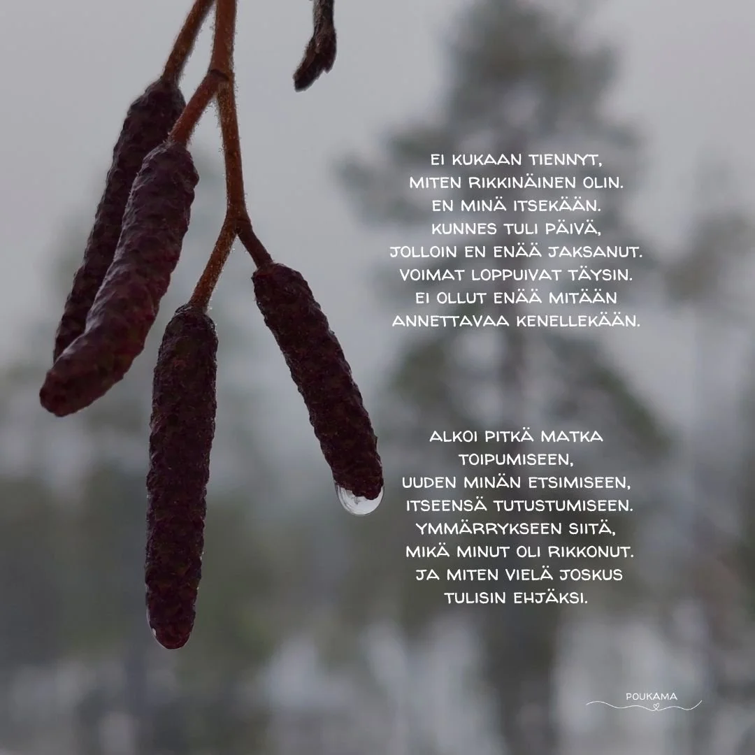 Hetki, kun sairastuin. Vai hetki, kun aloin parantua. 