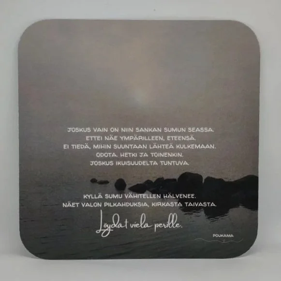 Löydät vielä perille - runokortti 14x14cm