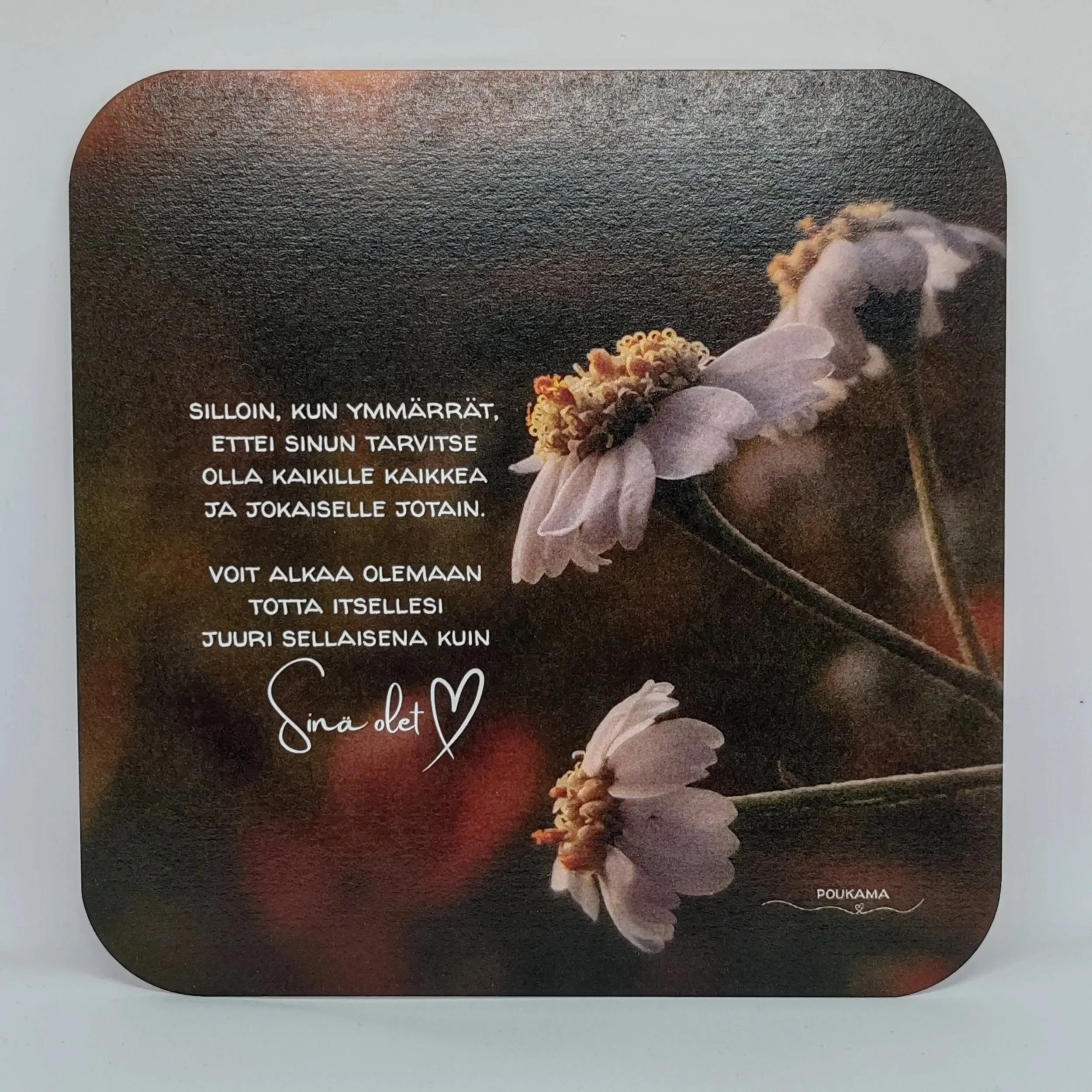 Totta itsellesi - runokortti 14x14cm