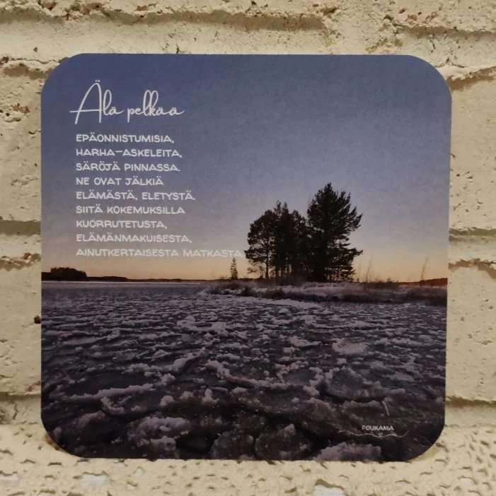 Älä pelkää - runokortti 14x14cm