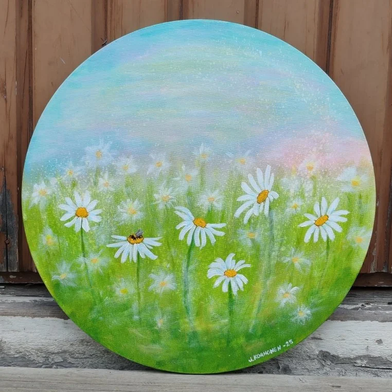 Maalaus - Päivänkakkaraniitty