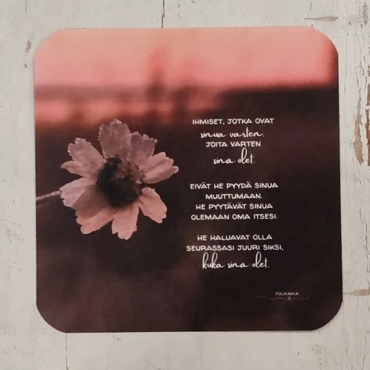 Sinua varten - runokortti 14x14cm