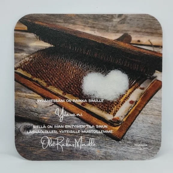 Olet rakas minulle - runokortti 14x14cm
