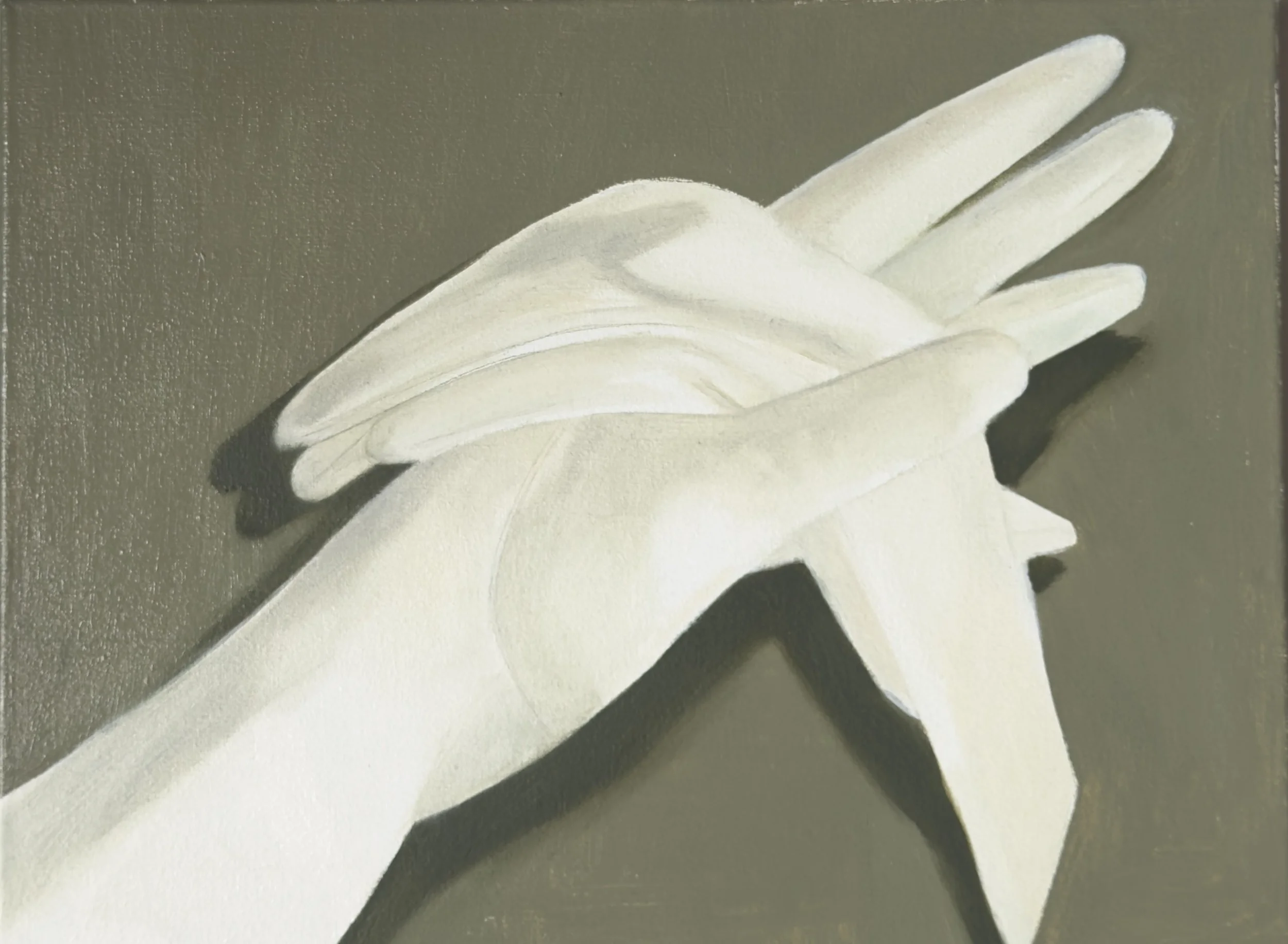 "White gloves" | oil on canvas | 30 x 40 cm (2026)