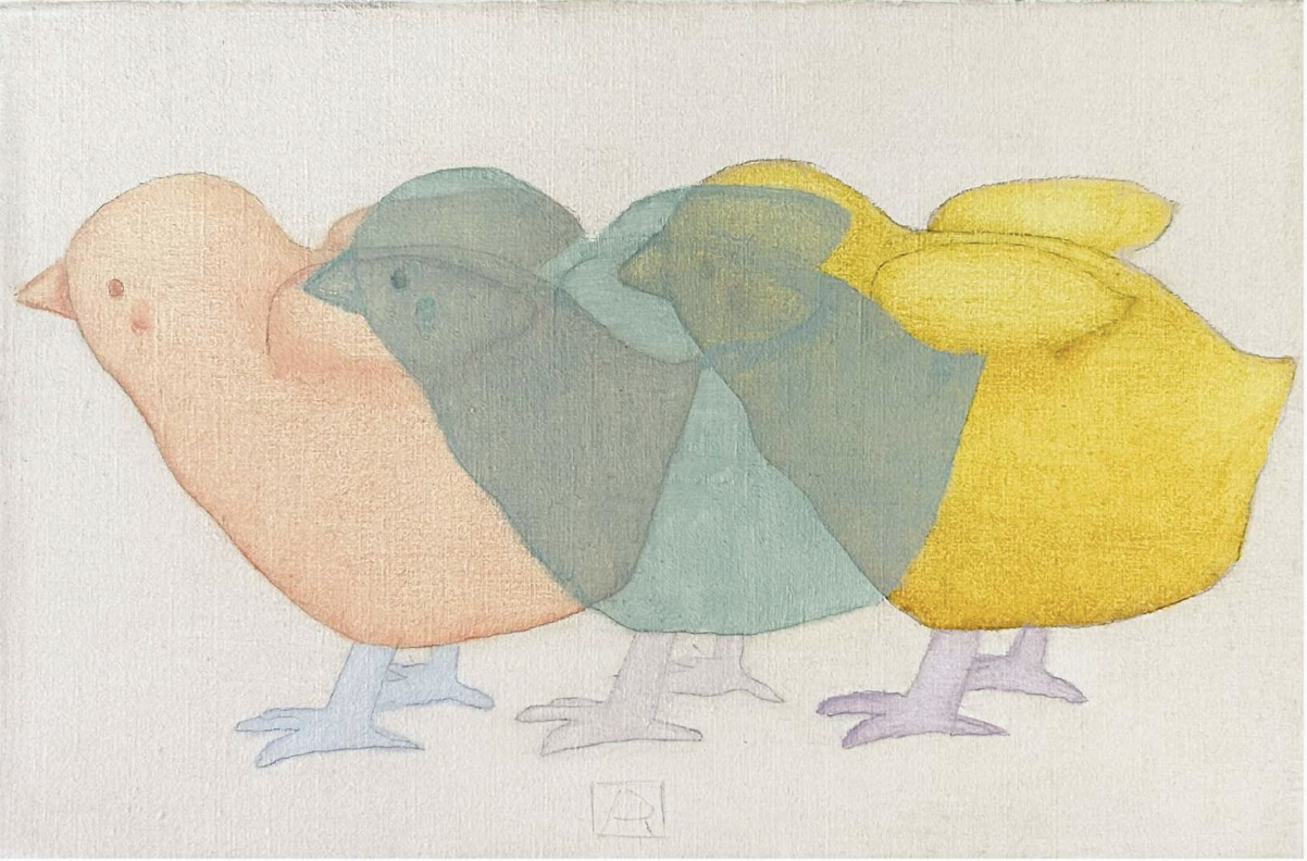 "A chicken" | oil on canvas | 20x30 cm 2023