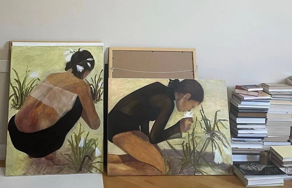 "White flowers" |
oil on canvas | each 60 x 80 cm (2020)