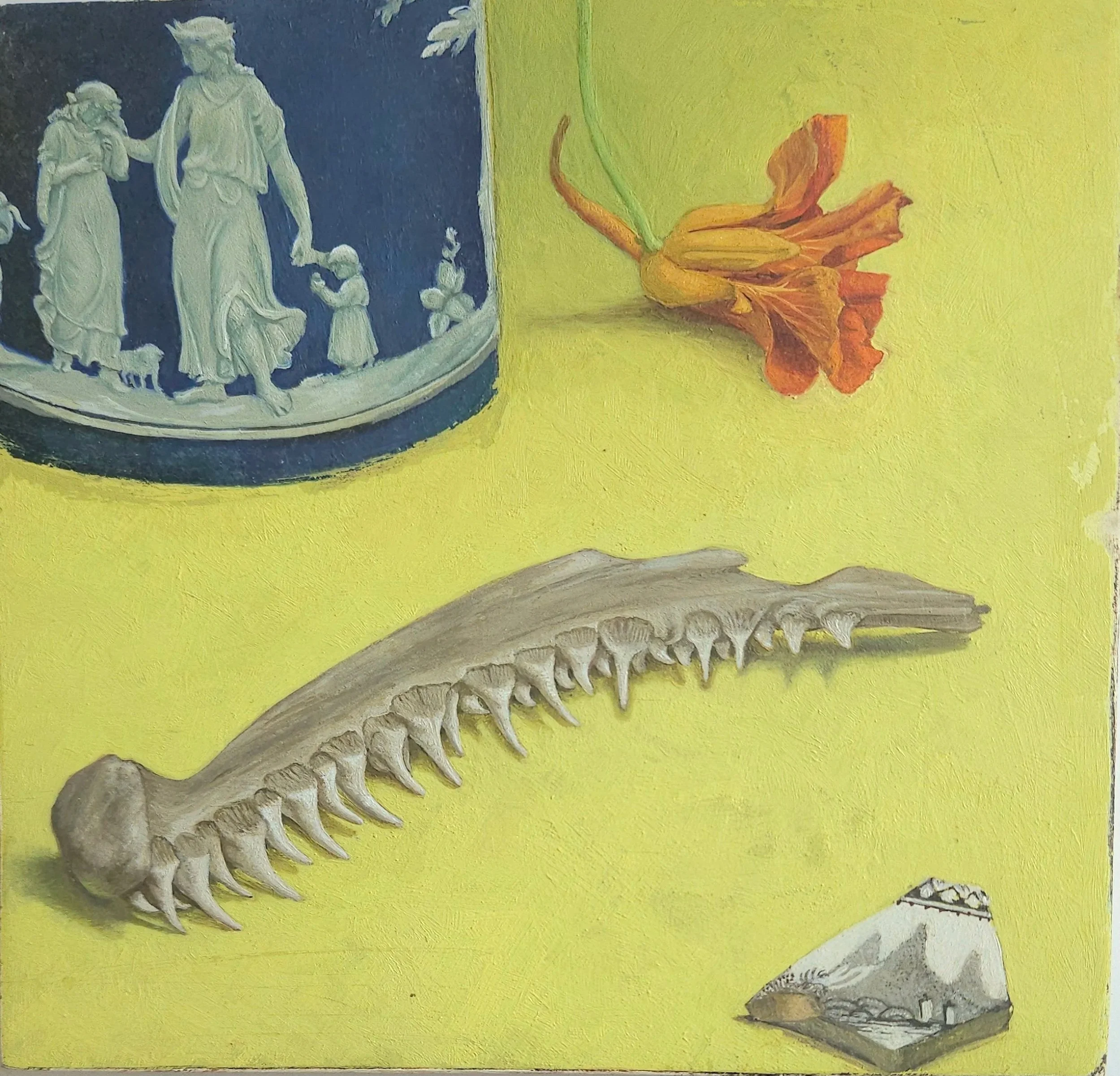 Teeth, oil on panel, 6 x 6" 2007