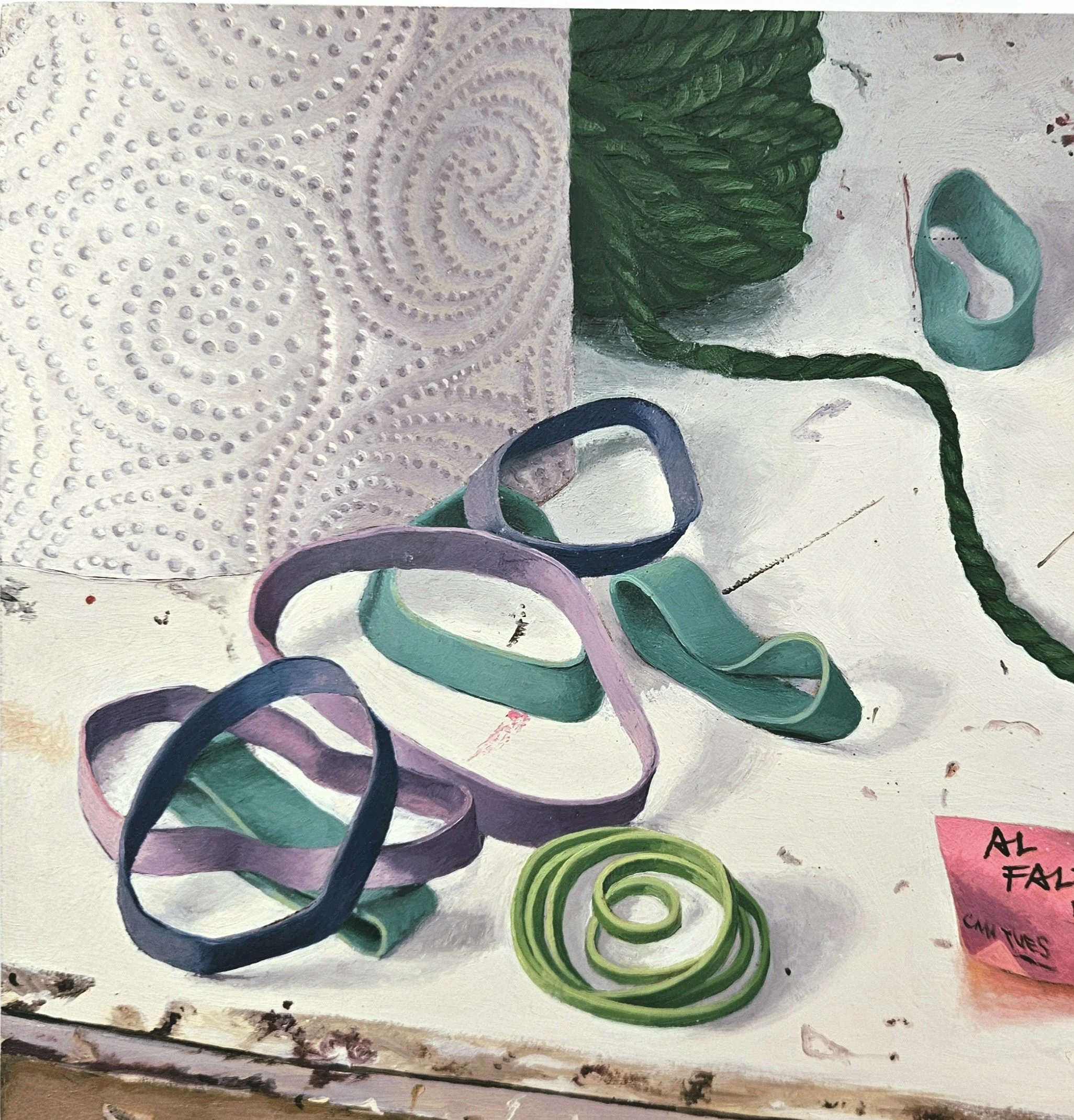 Rubble, oil on panel, 9 x 7, 2004