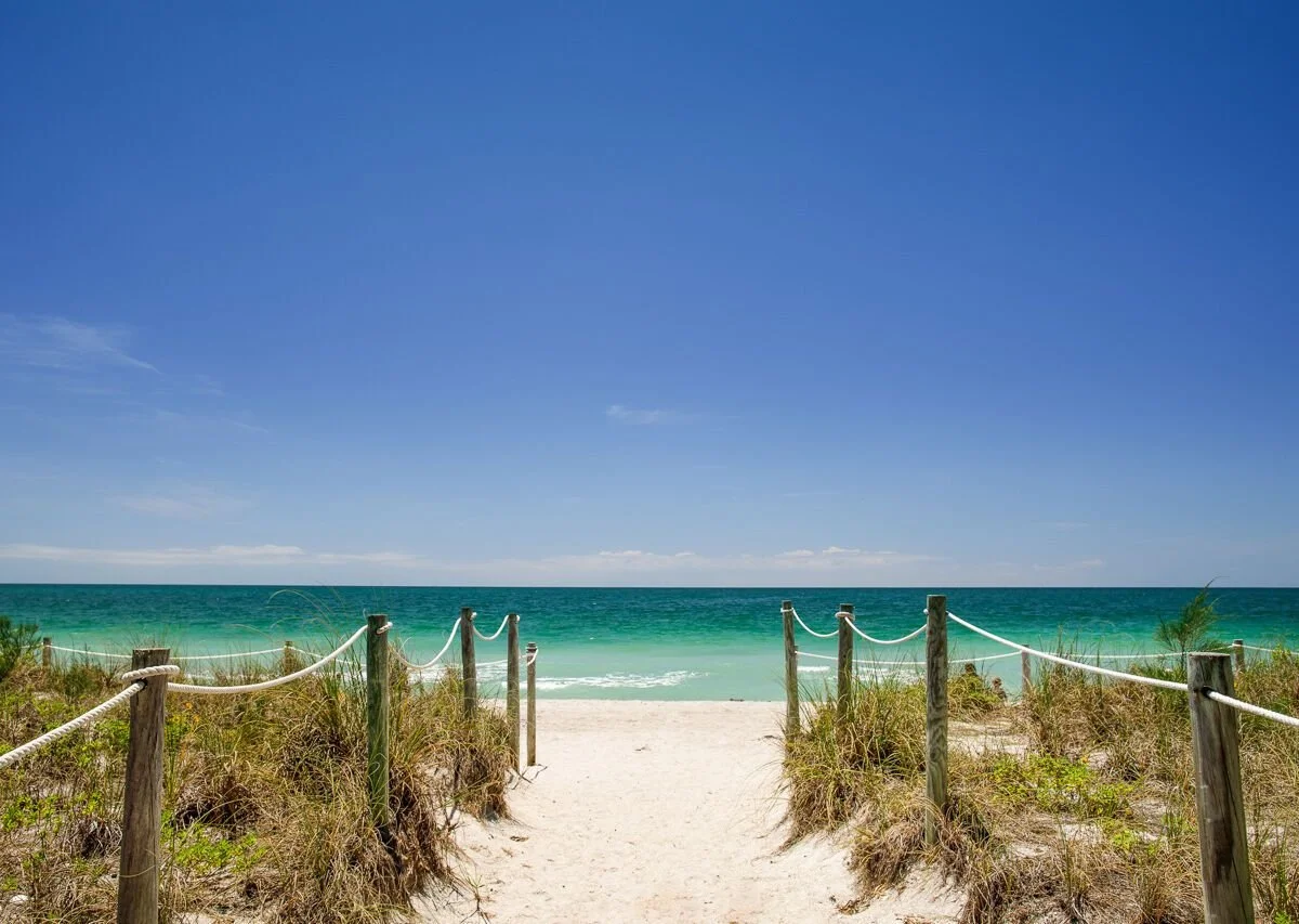 Beautiful beach scene at Ft Myers Florida