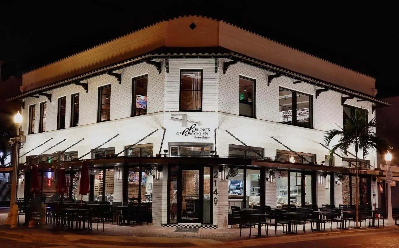 Exterior of Brunos of Brooklyn restaurant in Ft Myers Florida
