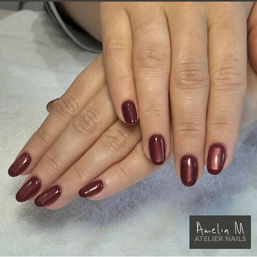 FRAMED BERRY - This stunning look was my client's idea although I think if we retry we might need a bit more contrast for them to pop! The colour is gorgeously ricĥ because C has the best taste in jewel tones! I really struggled with this rebalance a