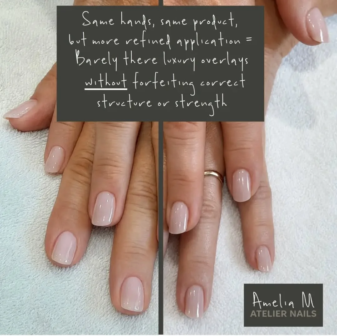 I've been working so hard on becoming the tech I know I can be. One of the things which separates the best is their BIAB overlays and I've been trialling ways to deliver longevity and minimal thickness without sacrificing the proper structure we're t