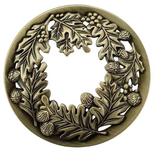 Leaves Antique Bronze Metal Candle Toppers