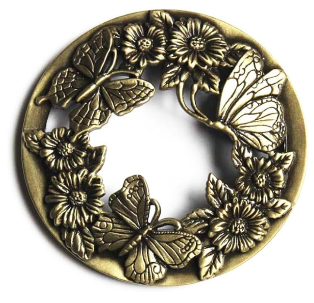 Butterflies Antique Bronze Metal Candle Toppers