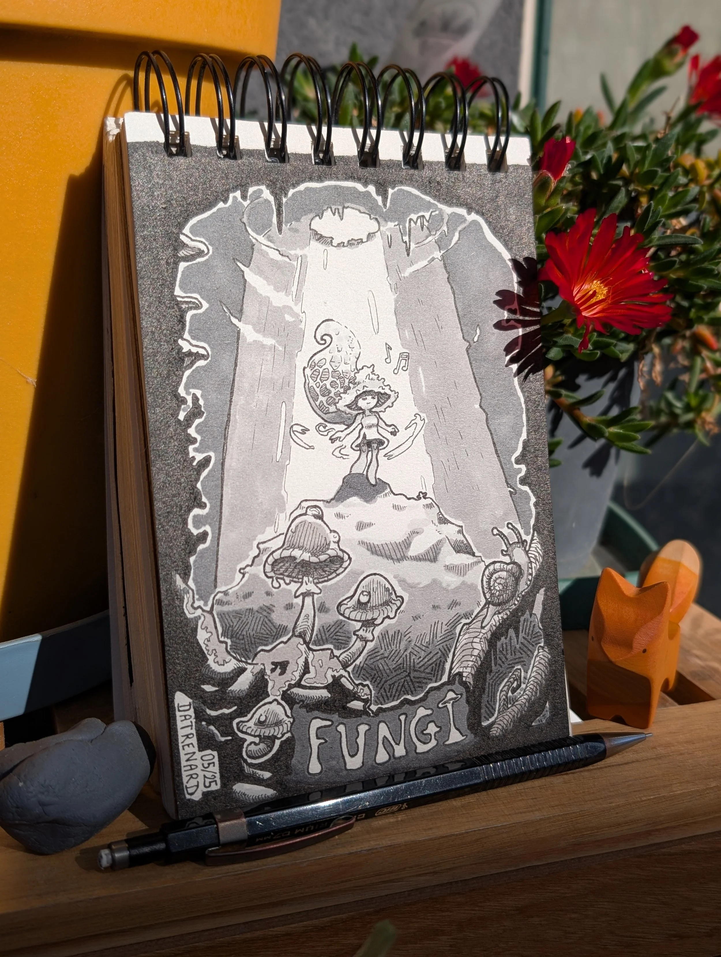 Dessin "Fungi" ink52 Datrenard