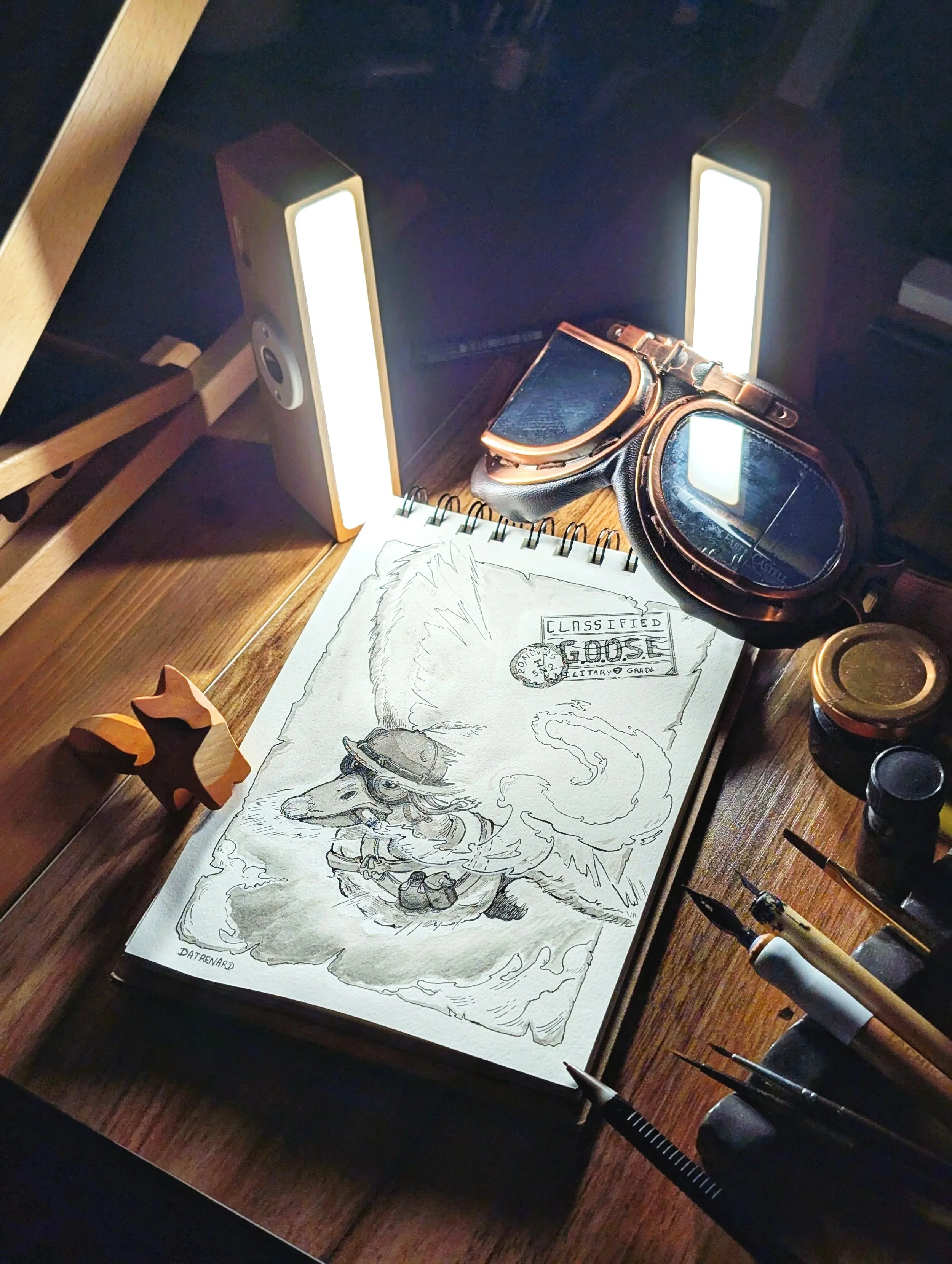 Dessin "Goose" ink52 Datrenard