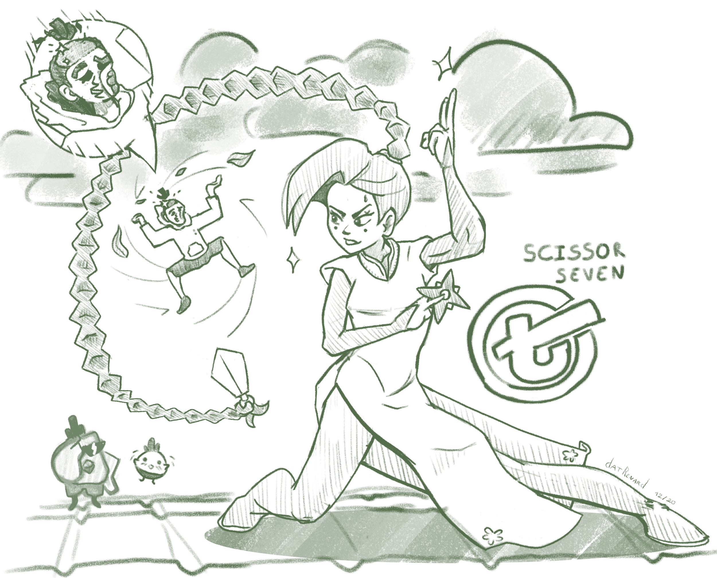 Fan Art - Scissor Seven