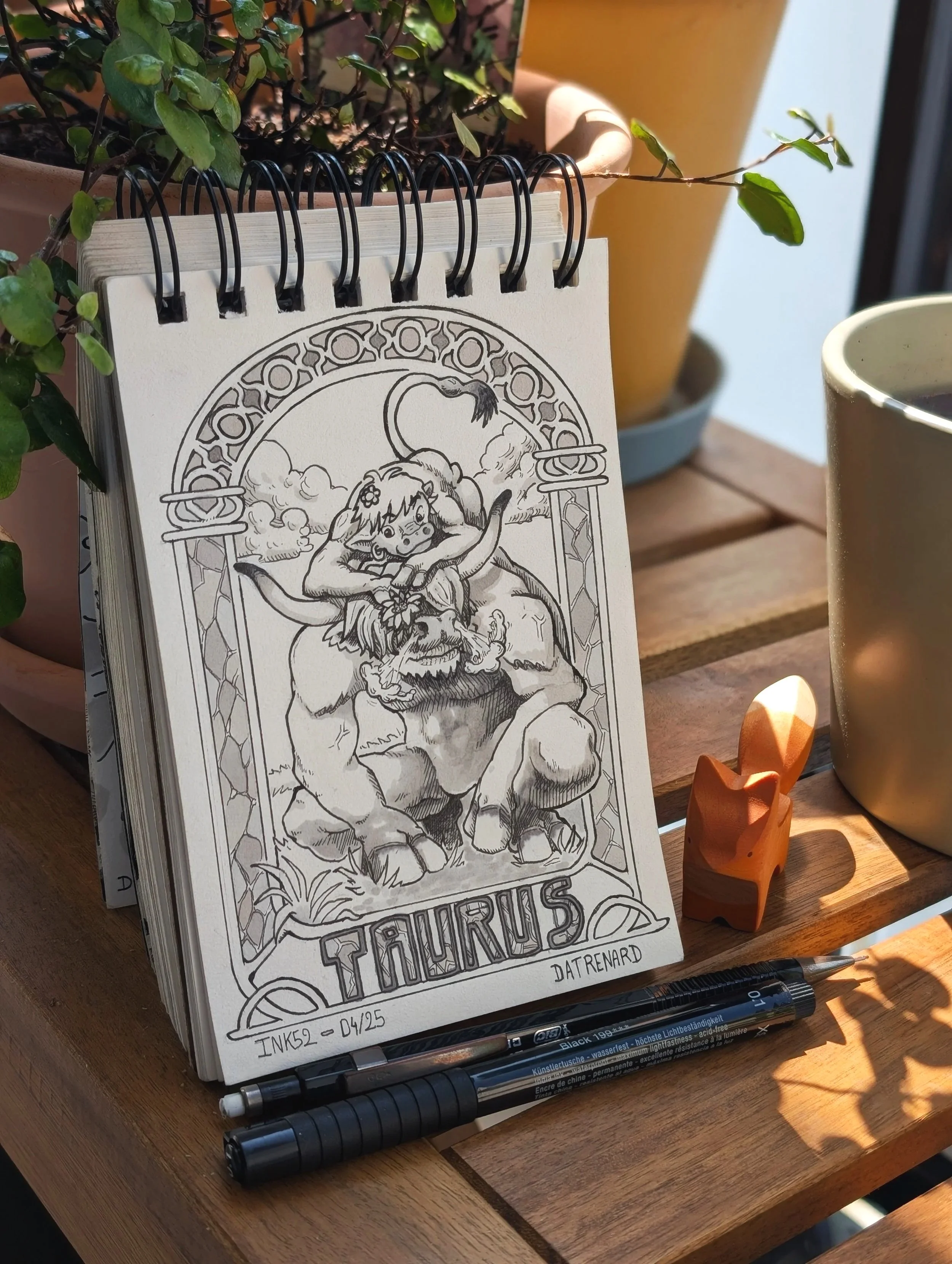 Dessin "Taurus" ink52 Datrenard