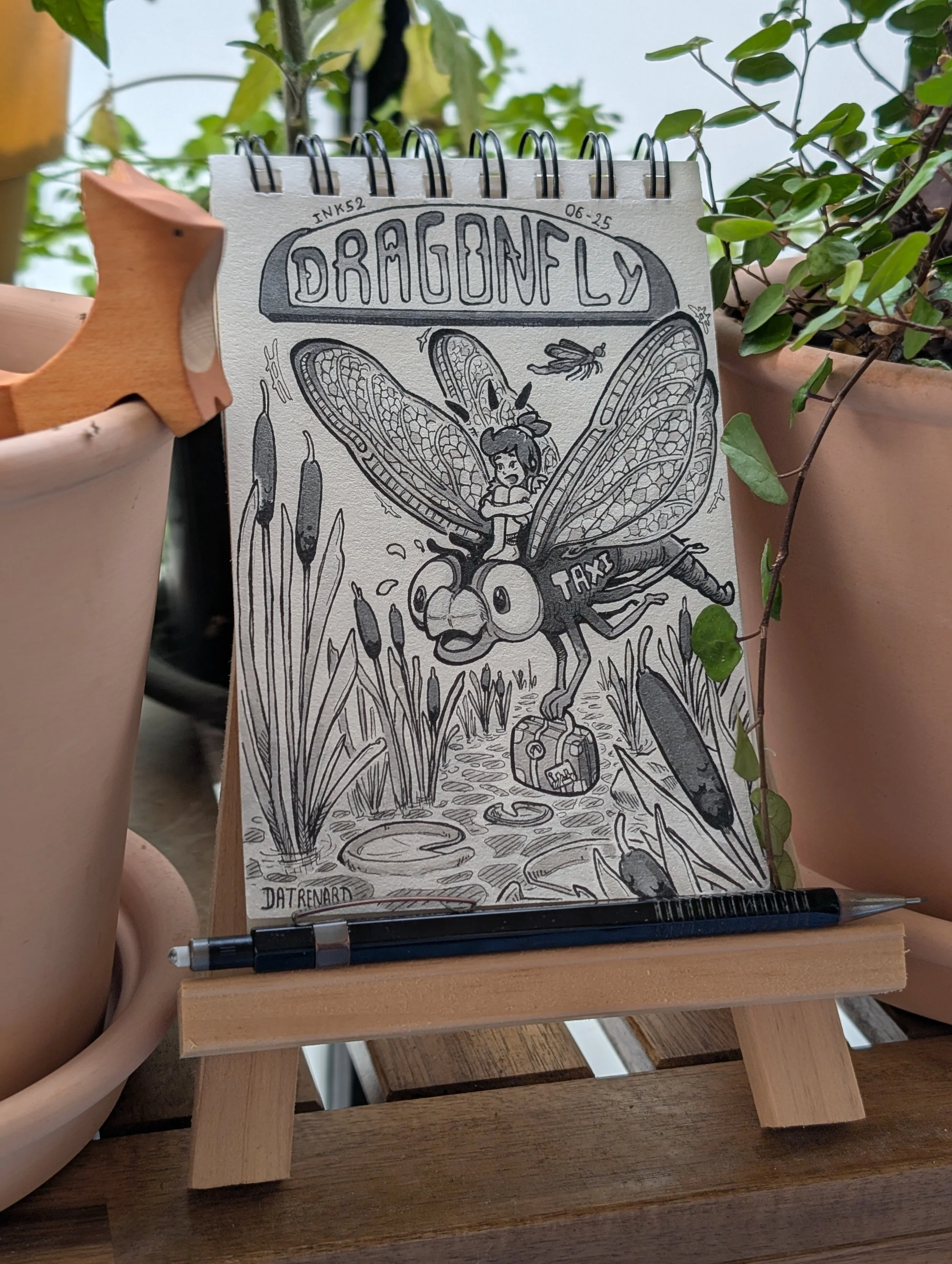 Dessin "Dragonfly" ink52 Datrenard