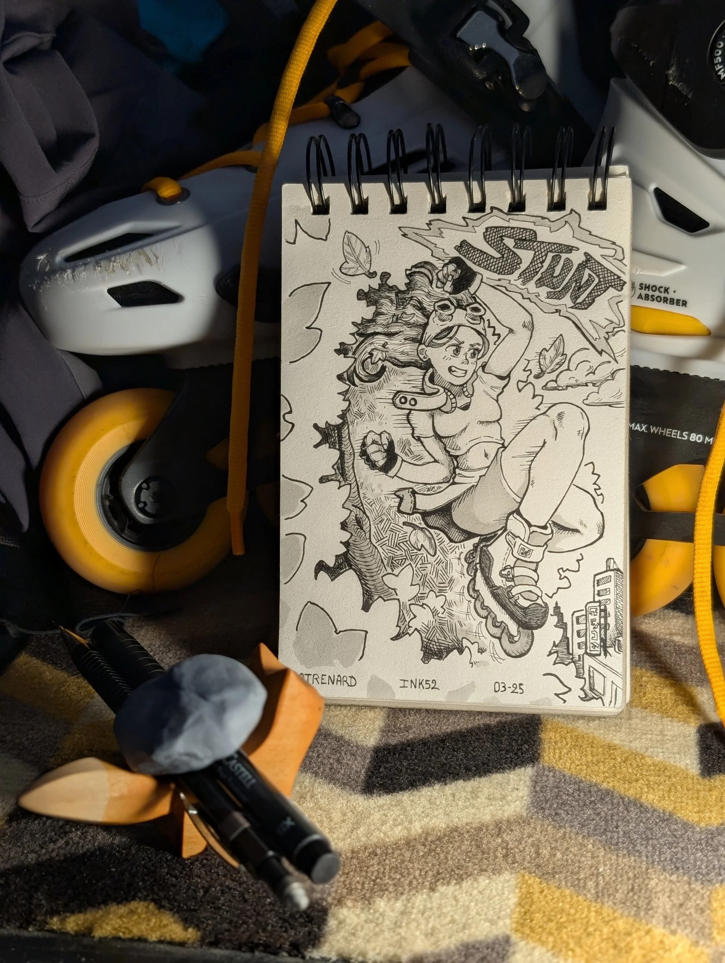 Dessin "Stunt" ink52 Datrenard