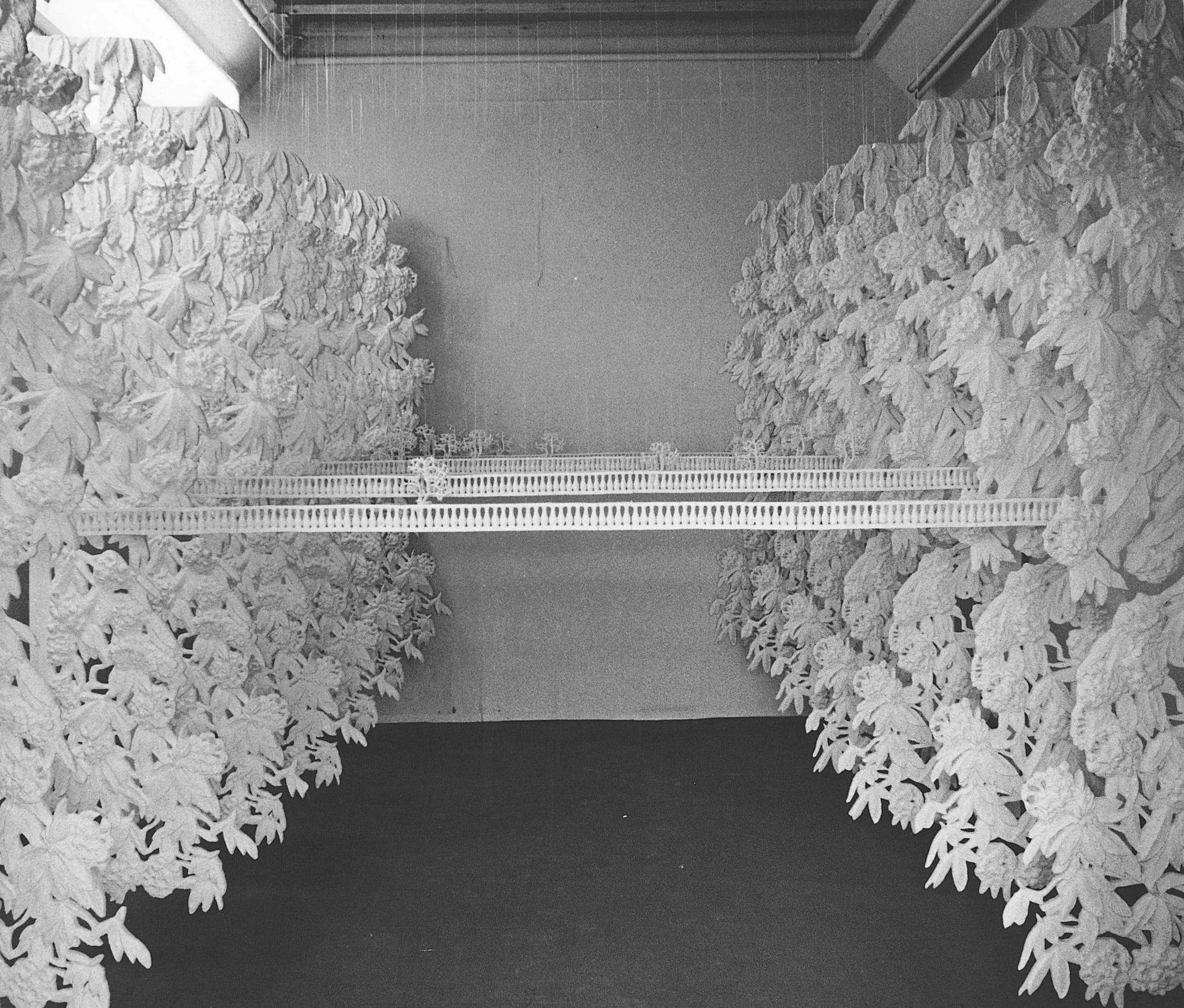  
DAPHNE WRIGHT 
 Looking for the Home of Sickness, 1992  
 
Plaster, metal and continuous loop tape