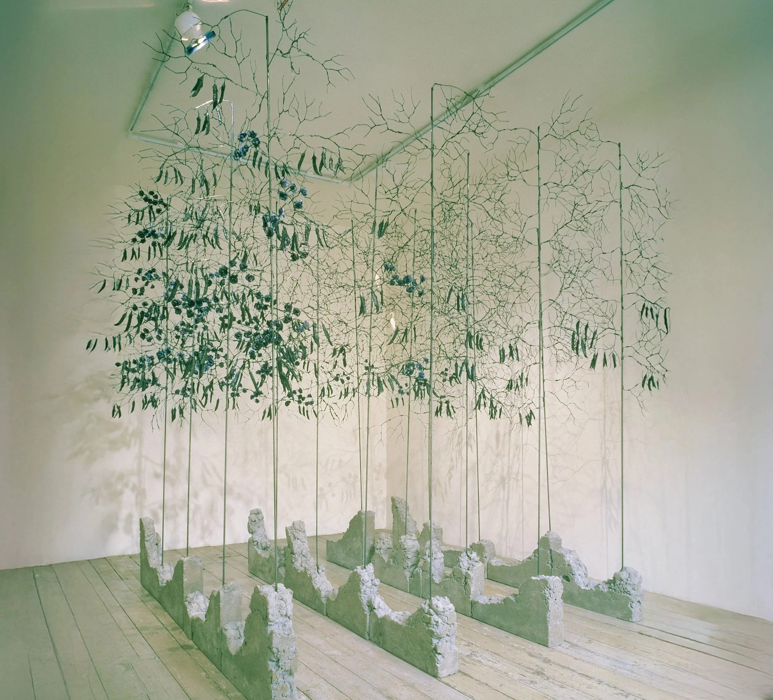  

   
     
      DAPHNE WRIGHT  Nonsense and Death, 1998   
       Tinfoil, wire, paint and audio 
     
   

   

     
       
     

     
     

   
 
