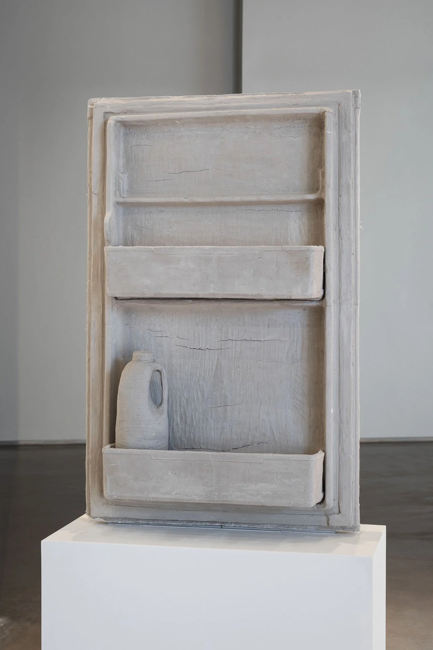  
DAPHNE WRIGHT 
 Fridge Door, 2019   
 Unfired clay & mixed media  