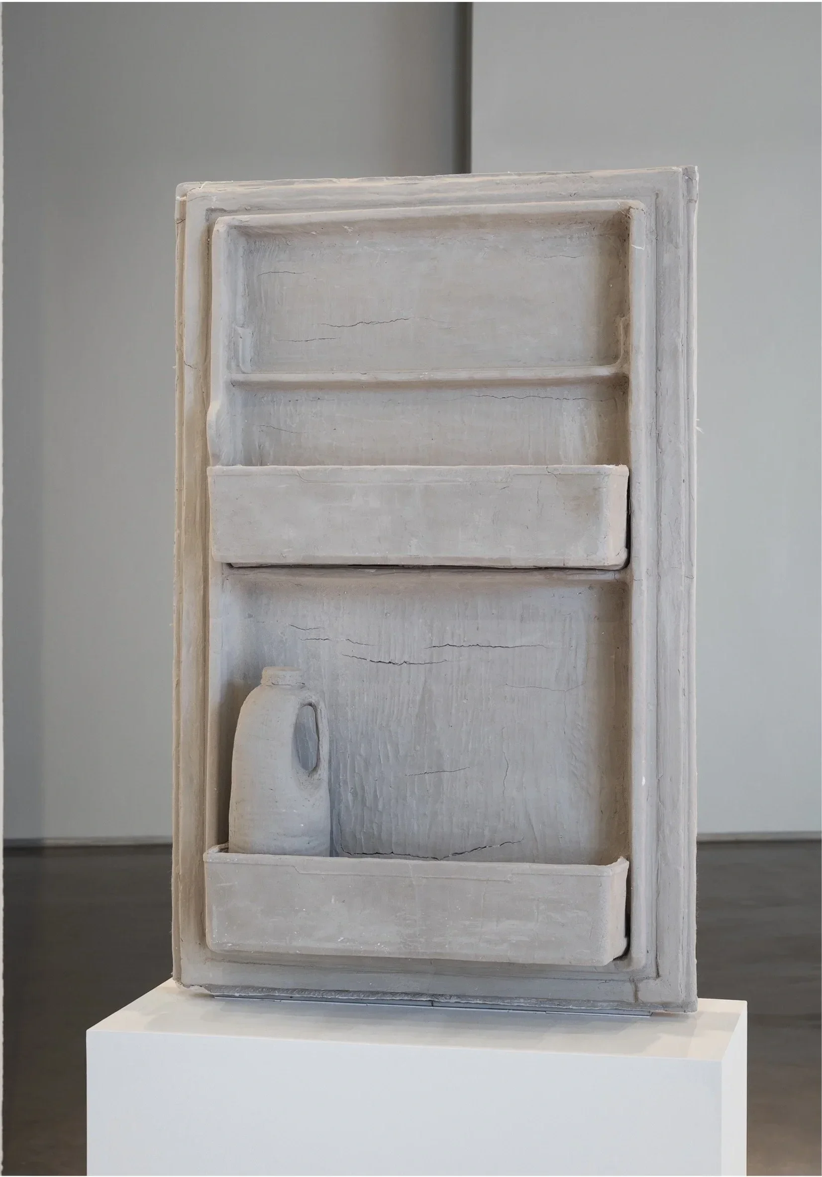  
DAPHNE WRIGHT 
 Fridge Door, 2019   
 Unfired clay & mixed media  