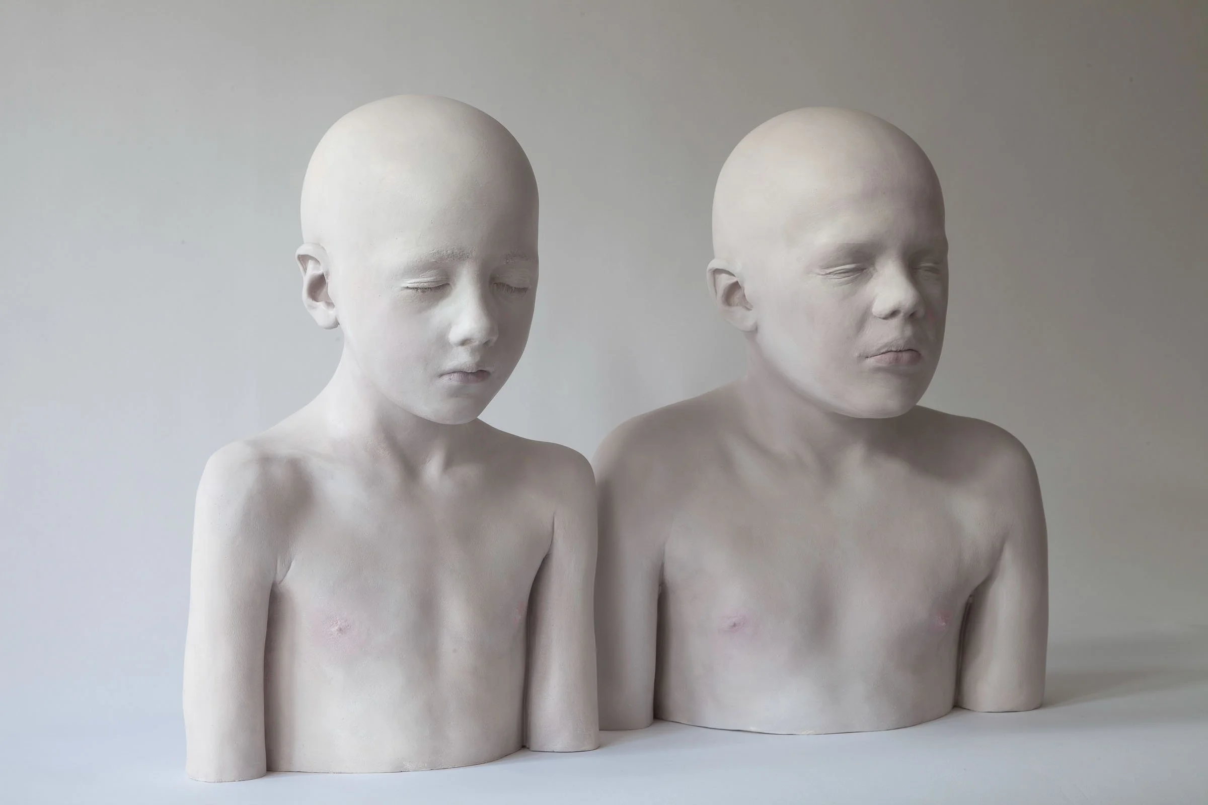  
DAPHNE WRIGHT 
 Sons, 2011    Jesmonite and paint  
