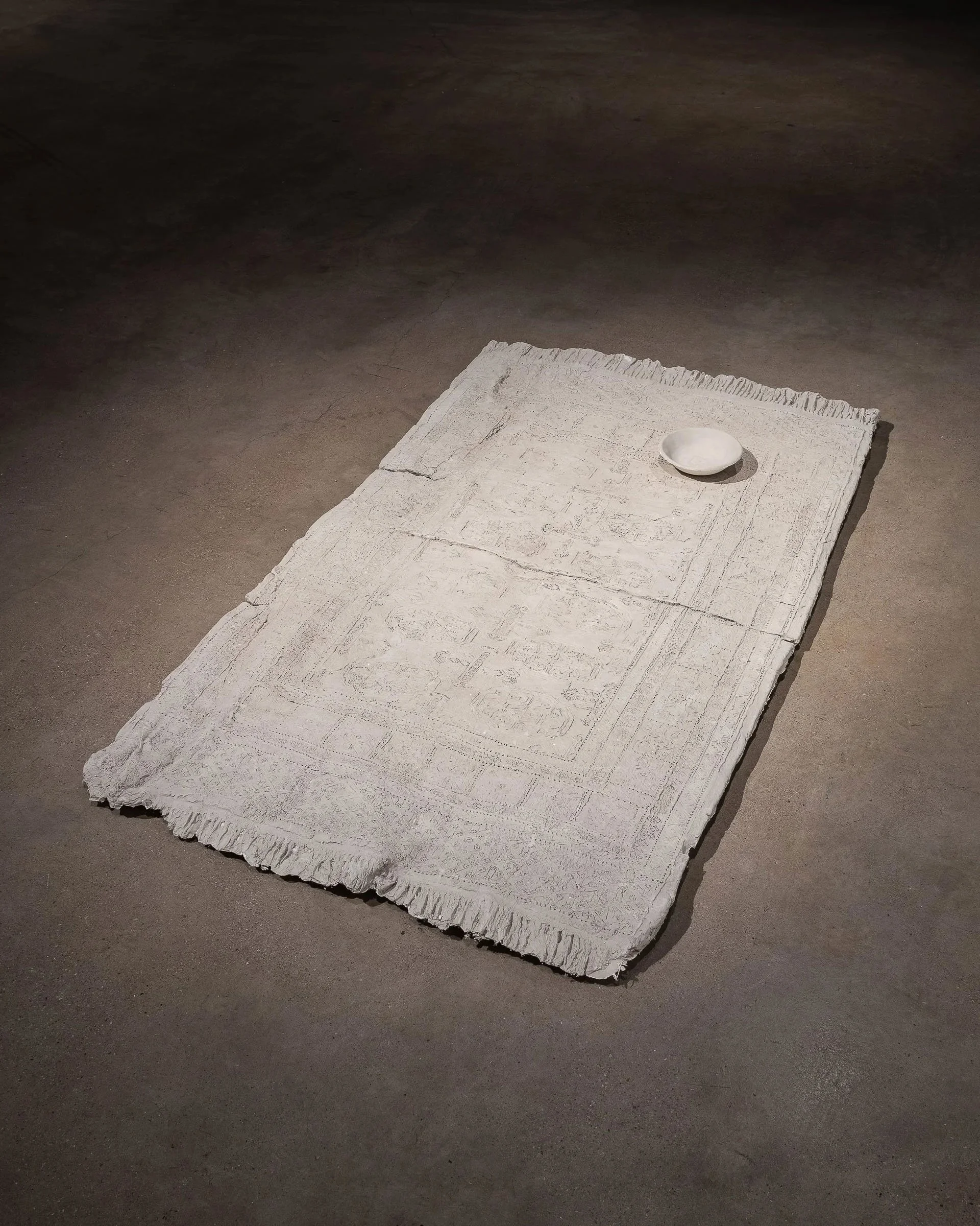  
DAPHNE WRIGHT 
 Carpet, 2019   
 Unfired clay & mixed media  
