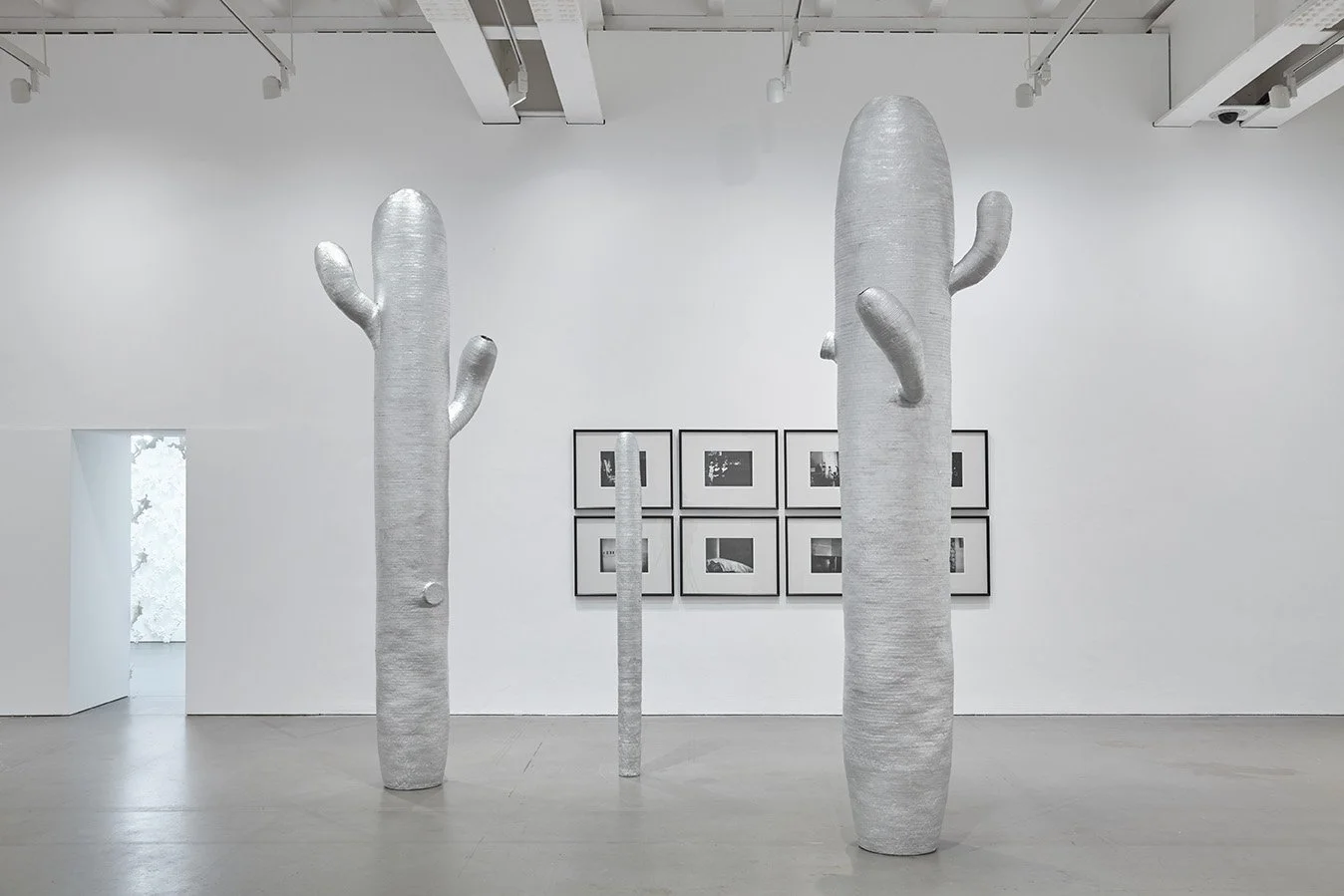  
DAPHNE WRIGHT  Where Do Broken Hearts Go?, 2000    Tinfoil, glue, resin, audio, and a series of 9 continuous-tone photopolymer intaglio plates  