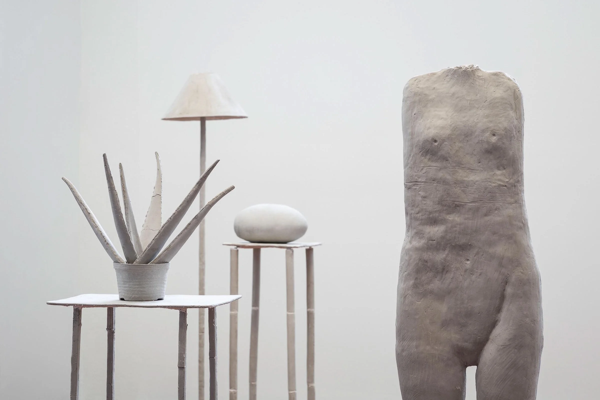  
DAPHNE WRIGHT 
 A Quiet Mutiny, 2019   
 Unfired clay & mixed media  
