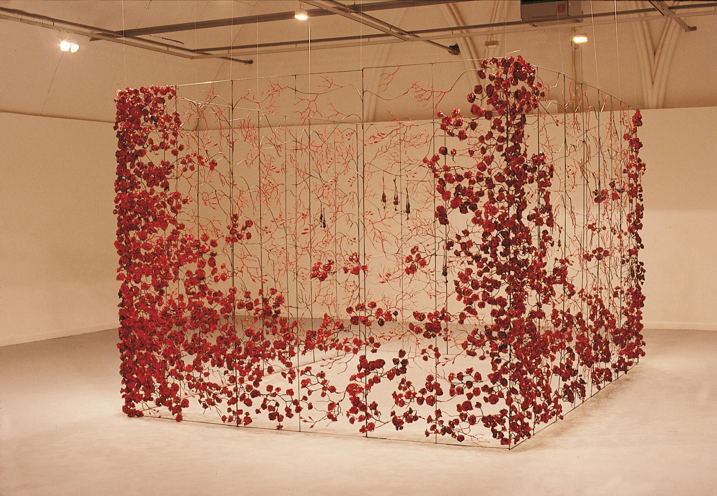  
DAPHNE WRIGHT 
 They've Taken to Their Beds, 1997  
 
Tin foil, metal, paint