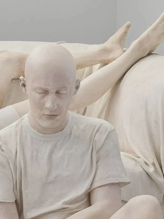  
DAPHNE WRIGHT 
 Sons and Couch (detail), 2025    Jesmonite and paint  
